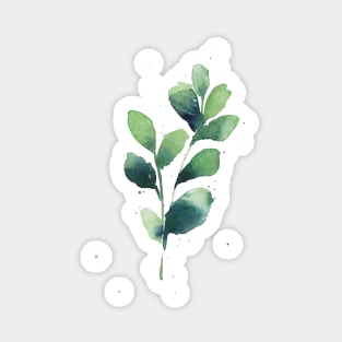 Modern leaf art, Abstract plant illustraiton 1 Sticker